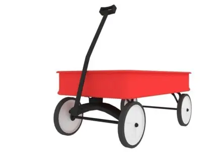 Toy Wagon 3D model