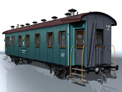 2-axle passenger car 3D model