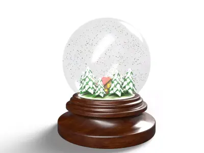 Christmas Globe SnowGlobe 3D model