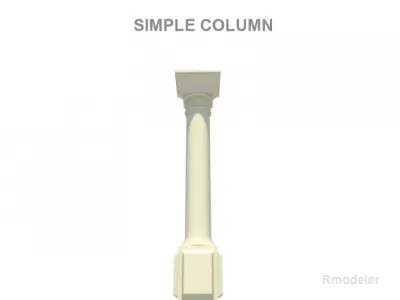 Simple column 3D model