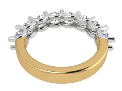 Diamond Band Ring 3703 3D print model