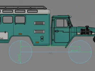 Crawler 4320 DC Expedition Cab - 1-10 RC body attachment 3D print model