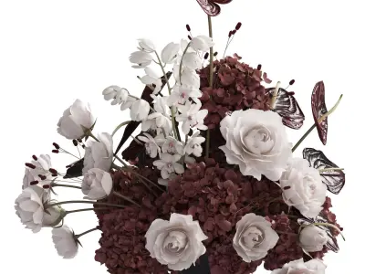 Flower In Vase 120 3D model