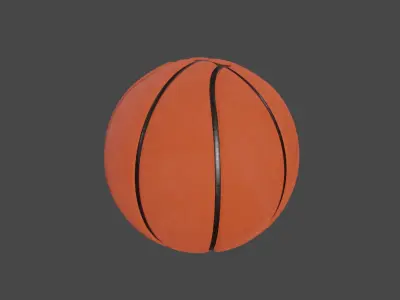 Basketball Low-poly 3D model
