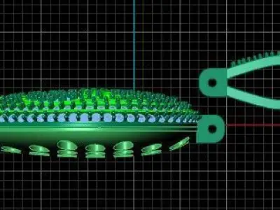 Luxury Alien Head Pendant 3D print model