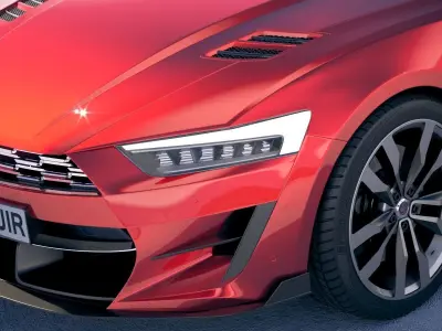 Generic Muscle Car v2 2018 3D model