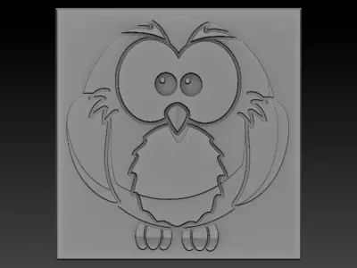 Birdd owl 3D print model