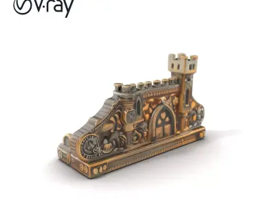 Medieval Castle Decorative Artifact model pack Low-poly 3D model
