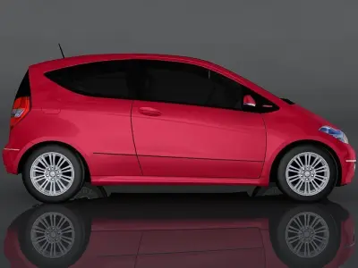 Mercedes Benz A200 Low-poly 3D model