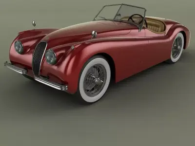 Jaguar XK120 Roadster 3D model