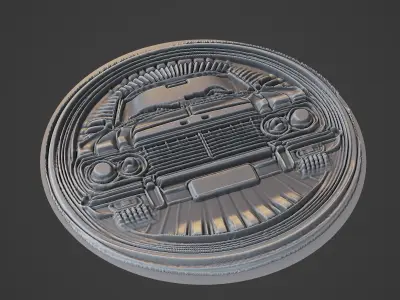 Car Pendant Medallion 3D print model 25