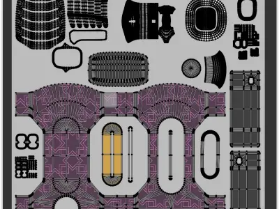 EV chargers PBR II 3D Model Pack