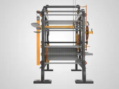 Tower Clock Mechanism 3D model