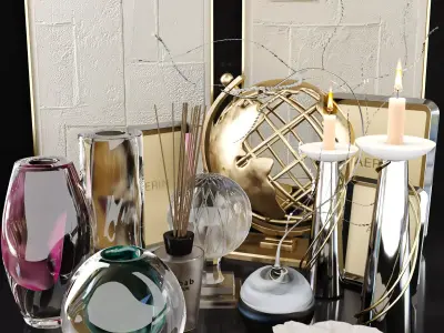 Set of luxury decor 23 3D model