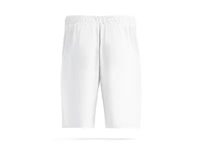 White Sport Shorts - mens soccer short pants 3D model