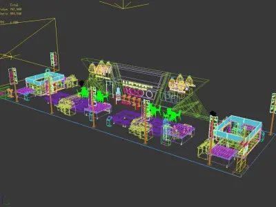 Exhibition - Area - 30X9-3DMAX2012-032 3D model