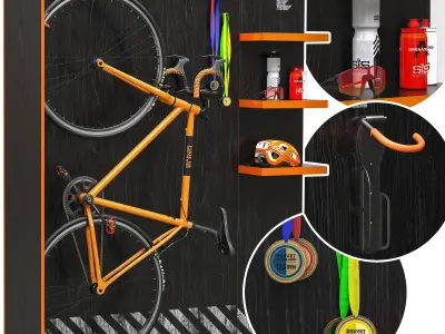 Bicycle storage system 3D model