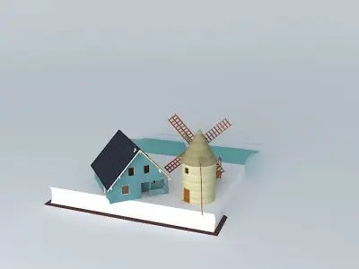 Open book Free 3D model