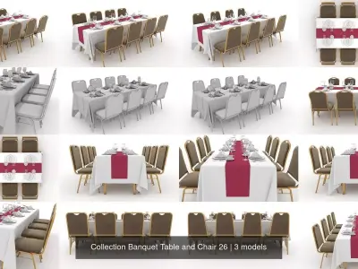 Collection Banquet Table and Chair 26