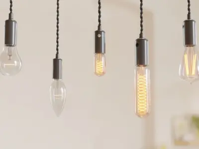 16 Bulbs Types 3D model