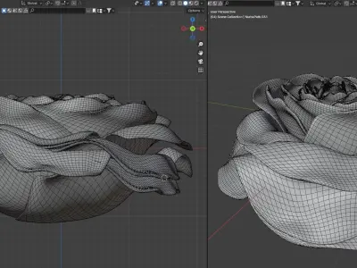 Floral Rose Candle STL 3D Printable Candle Mold Design 3D print model