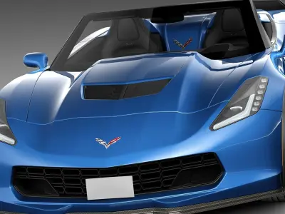 Chevrolet Corvette Z06 Convertible CG 2015 3D model