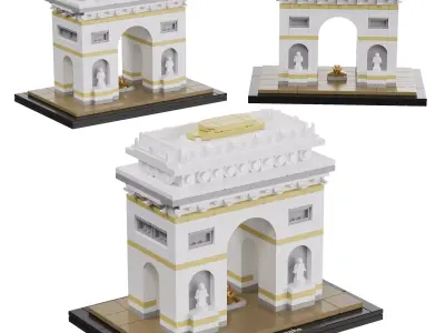 Lego Architecture - 21036 Arc de Triomphe 3D model