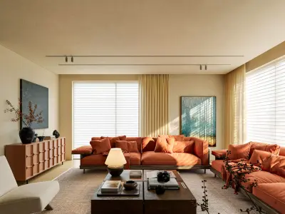 Modern Contemporary Living Room 126 3D model