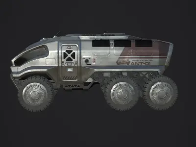 Planetary Rover ANT-01 Stellar Industries corp 3D model
