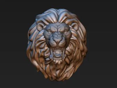 Lion Head 3D print model