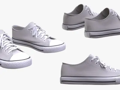 Shoes 215 - All MH Bodies - UE5 Skeletons - Rigged Low-poly 3D model