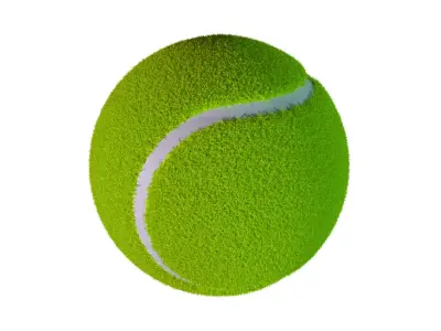 Not Realistic Tennis Ball Free 3D model