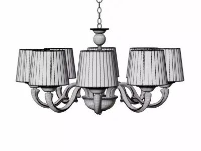 5-light chandelier 3D model