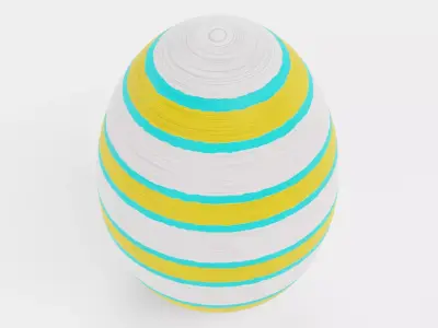 -Easter Egg V1- Low-poly 3D model