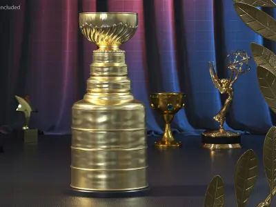 Hockey Cup Trophy 3D model
