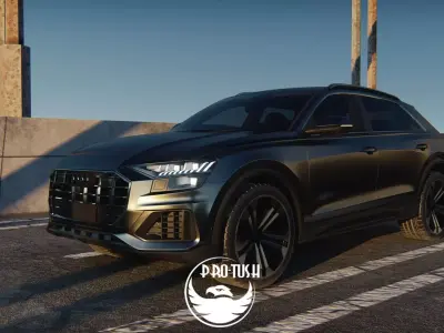 High Detailed Model of Audi Q8 2019 3D model