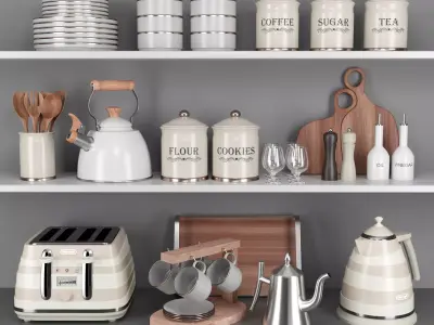 kitchen accessories 03 3D model