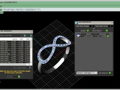 Infinity ring 35 3D print model