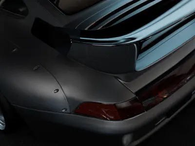 City Parking Space 3D Scene  3D Blender File 3D model