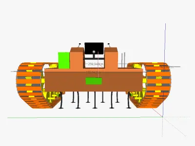 AT traction engine IC 3D model
