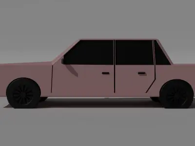 Car low poly Low-poly 3D model
