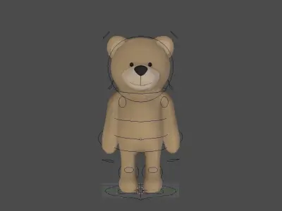 TeddyBear teddy bear Low-poly 3D model