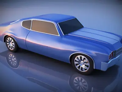 Chevy Chevelle Car Low-poly 3D model