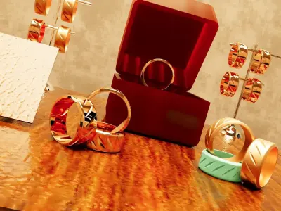 Luxury ring Free 3D model