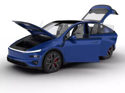 Tesla Model Y Perfomance 2026 HQ 3d model 3D model