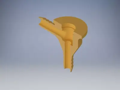 Housing for the idle valve 90 degree 3D print model