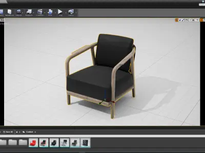 Flexform Crono Chair UE4 3D model