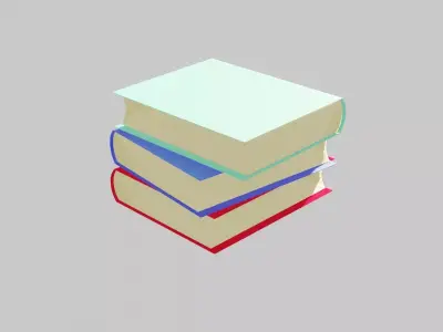 Stylized Book Free low-poly 3D model
