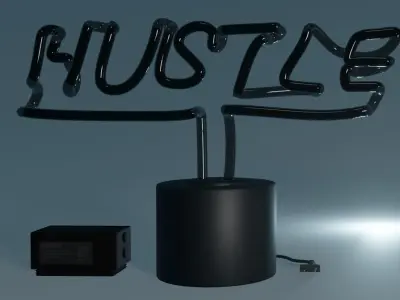 Table Neon Hustle Free low-poly 3D model