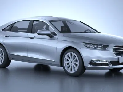 Generic American Car 01 3D model